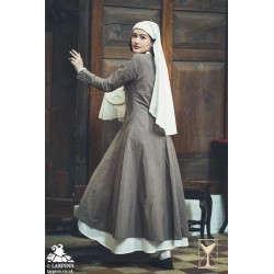 Marian Cotehardie - Overdress - Brown - LARP Costumes