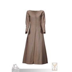 Marian Cotehardie - Overdress - Brown - LARP Costumes