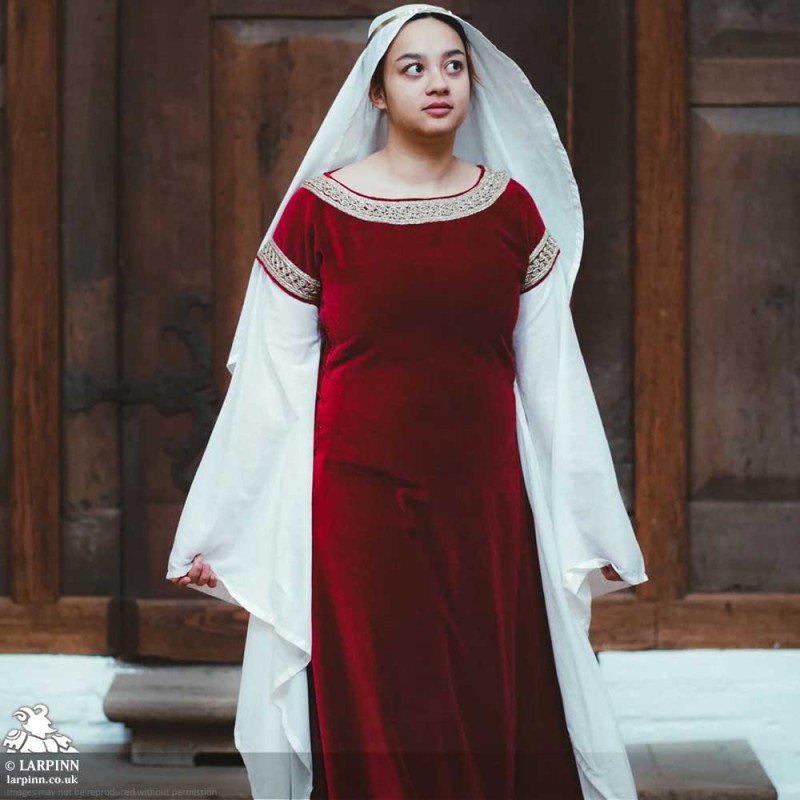 Bliaut Noble Dress - Red - LARP Costumes