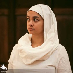 Rectangular Veil and Fillet - Cotton - LARP Costumes
