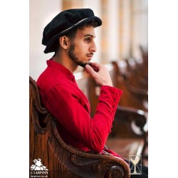 Edward Flat Hat - Black - LARP Costumes