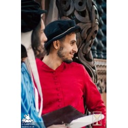 Edward Flat Hat - Black - LARP Costumes