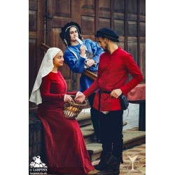 Edward Flat Hat - Black - LARP Costumes