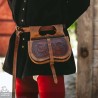 Kidney Bag - Flower Pattern - LARP Pouch - Costume