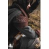 Ranger Leather LARP Shoulders - Suede - Brown - LARP Armour