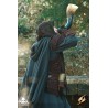 Ranger Leather LARP Shoulders - Suede - Brown - LARP Armour