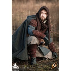 Ranger Leather LARP Greaves - Suede - Brown - LARP Armour