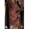 Ranger Leather LARP Greaves - Suede - Brown - LARP Armour