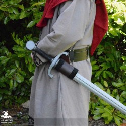 Barca Velvet-Lined Scabbard - Brown - LARP Costumes
