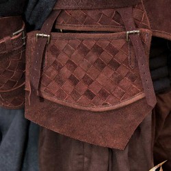 Ranger Leather LARP Tassets - Suede - Brown - LARP Armour