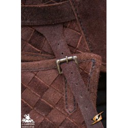 Ranger Leather LARP Tassets - Suede - Brown - LARP Armour