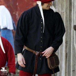 Lorenzo Surcoat - Black - LARP Costume
