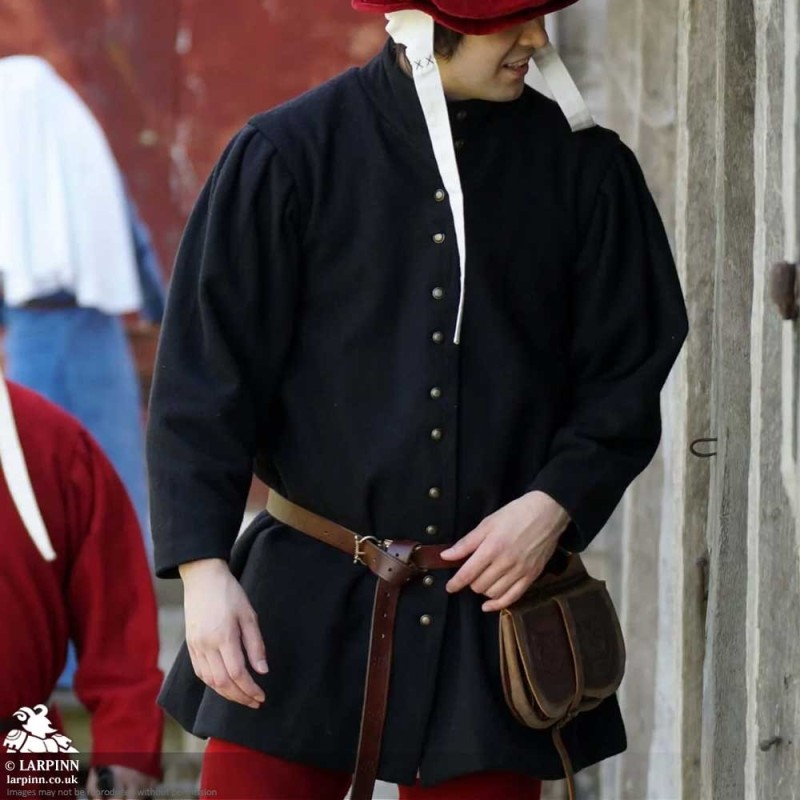 Lorenzo Surcoat - Black - LARP Costume