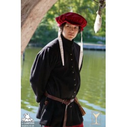 Lorenzo Surcoat - Black - LARP Costume