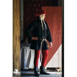 Lorenzo Surcoat - Black - LARP Costume