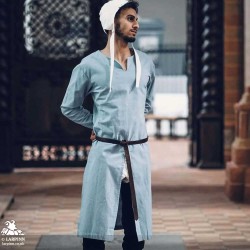 Medieval Riding Tunic - Cloudy Blue - LARP Costumes