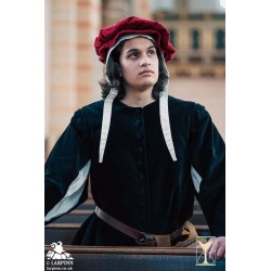 Velvet Surcoat - Black - LARP Coats