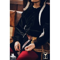 Velvet Surcoat - Black - LARP Coats