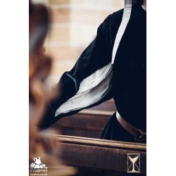 Velvet Surcoat - Black - LARP Coats