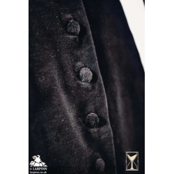 Velvet Surcoat - Black - LARP Coats