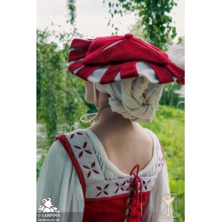 Landsknecht Hat - Red & White - LARP Costume