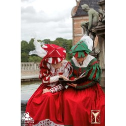 Landsknecht Hat - Red & White - LARP Costume