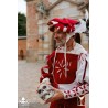 Landsknecht Hat - Red & White - LARP Costume