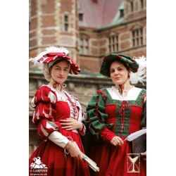 Landsknecht Hat - Red & White - LARP Costume