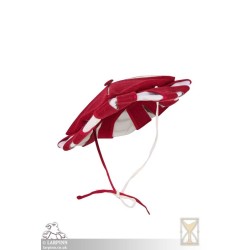 Landsknecht Hat - Red & White - LARP Costume