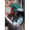 Landsknecht Hat - Green & Red - LARP Costumes