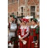Landsknecht Hat - Green & Red - LARP Costumes