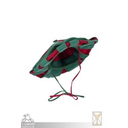 Landsknecht Hat - Green & Red - LARP Costumes