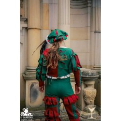 Landsknecht Breeches - Green & Red - LARP Trousers