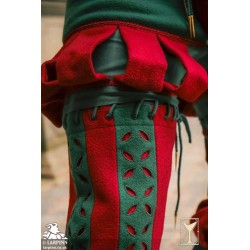 Landsknecht Breeches - Green & Red - LARP Trousers