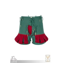 Landsknecht Breeches - Green & Red - LARP Trousers