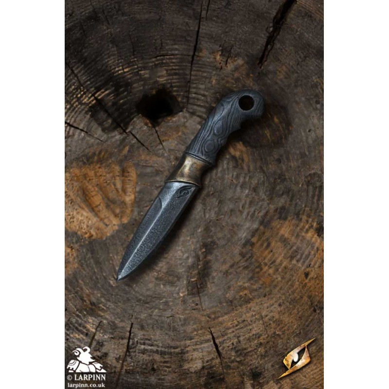 Woodsman Knife - Dark - Coreless LARP Throwing Weapon - Foam Missile Blade