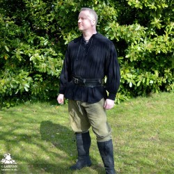 Agron Medieval Shirt - Black - LARP Costume