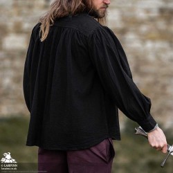 Agron Medieval Shirt - Black - LARP Costume