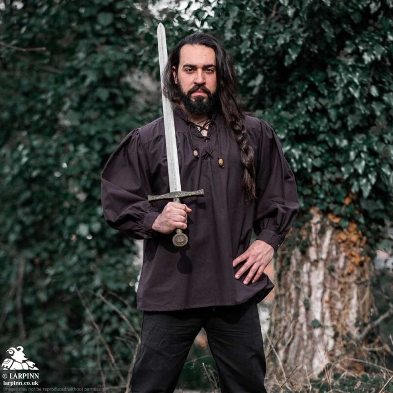 Agron Medieval Shirt - Brown - LARP Costumes