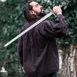Agron Medieval Shirt - Brown - LARP Costumes