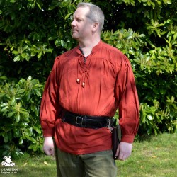 Agron Medieval Shirt - Red - LARP Costumes