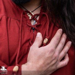 Agron Medieval Shirt - Red - LARP Costumes