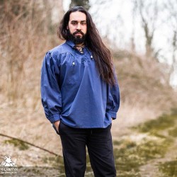 Agron Medieval Shirt - Blue - LARP Costume