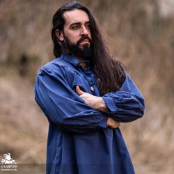 Agron Medieval Shirt - Blue - LARP Costume