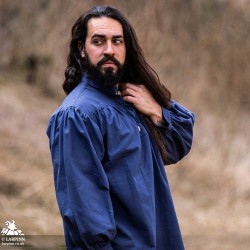 Agron Medieval Shirt - Blue - LARP Costume