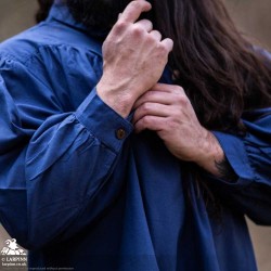 Agron Medieval Shirt - Blue - LARP Costume