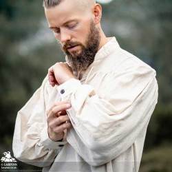 Agron Medieval Shirt - Cream - LARP Costume