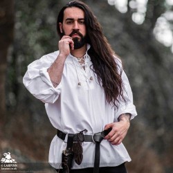Agron Medieval Shirt - White - LARP Costumes