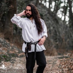 Agron Medieval Shirt - White - LARP Costumes