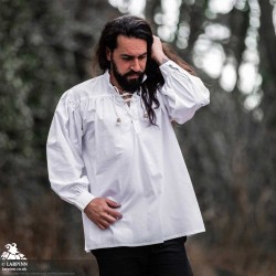 Agron Medieval Shirt - White - LARP Costumes